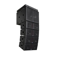 Système de haut-parleurs actifs Morin LA-208DSP Double 8 Line Array avec une puissance de 400W+600W pour une utilisation en extérieur, convient à 800 personnes
