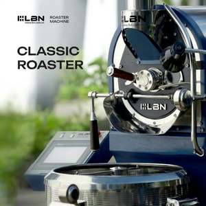 เครื่องคั่วกาแฟอัตโนมัติเต็มรูปแบบ สแตนเลสสตีล น้ำหนัก 148 กก. ยี่ห้อ LBN Electric Industrial สีฟ้า กำลังไฟ 0.8 กิโลวัตต์ สำหรับขายส่ง - Product Image 1