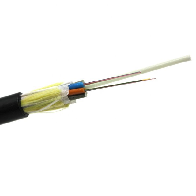 ADSS All-Dielectric Self-Supporting Fiber Optic Cable 2km 500m Span 24-144 Cores Communication Cables Communication Cables