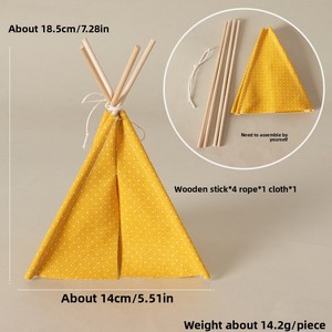 XR Accessori per Casa delle Bambole in Tessuto Fatti a Mano, <span class=keywords><strong>Mini</strong></span> Tenda Simulata, Oggetti in Miniatura per Scenari, Giocattoli per Campeggio e Picnic - Product Image 6