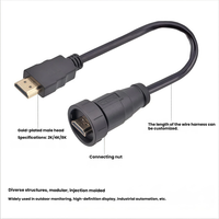 Conector Impermeable E16, Conector Recto en Ángulo para Placa PCB, Tipo Snap-On, 1M 2M 4K 60HZ