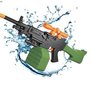 ปืนฉีดน้ำไฟฟ้าแรงดันสูง รุ่น M249 ของเล่นแบตเตอรี่ ปืนฉีดน้ำไฟฟ้าทหาร - Product Image 1