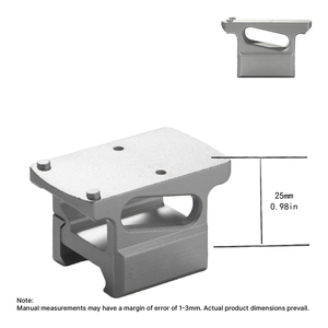 BANGBANG Soporte Elevador de Aluminio Impermeable para Ópticas, Base de 20mm, Aumento de Altura de 25mm - Product Image 3