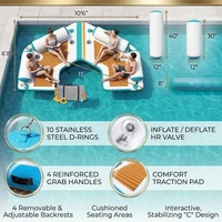 Nouvelle île flottante gonflable 2026 en PVC de qualité commerciale, canapé aquatique, prix d'usine, vente en gros, pour loisirs en extérieur et usage familial