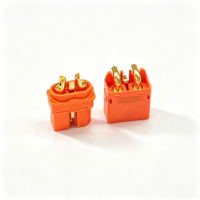 Connecteur Amass XT60I XT60IPW XT60 (2 + 1) de haute qualité plaqué or orange avec connecteur de broche de signal ou batterie RC Lipo