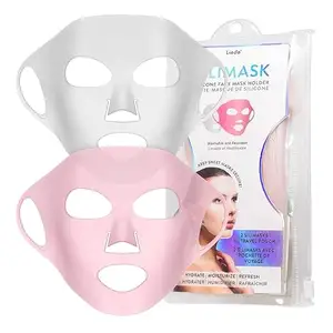 Porte-masque facial réutilisable en silicone anti-rides pour masques en feuille Couvre-masque facial hydratant