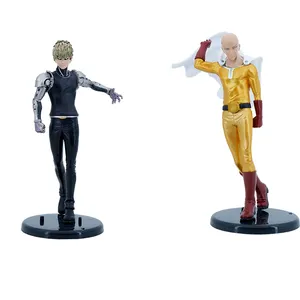 20Cm Een Punch Man Saitama / Genos Cartoon Model Speelgoed Standbeeld Anime Pvc Cijfers