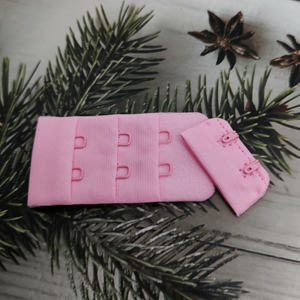 Extension de soutien-gorge en nylon, ruban à crochets et à œillets, extension de soutien-gorge extensible en élastique, crochet en métal recouvert de nylon, crochet arrière de soutien-gorge en nylon - Product Image 1