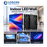 Écran LED de location intérieur P2.604 P2.976 P3.91 500x500mm à verrouillage rapide pour mur vidéo de scène et événements
