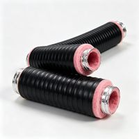 Conduits flexibles isolés en laine de verre pour CVC, avec âme intérieure en feuille d'aluminium et gaine extérieure composite en PVC, vente en gros d'usine, personnalisables