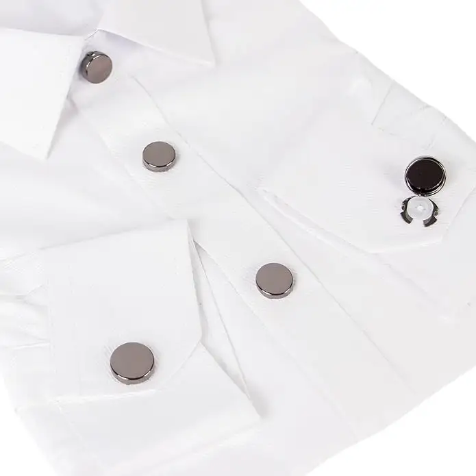 Yüksek kalite fabrika Sales17.6mm kravat klip kol düğmeleri Metal kol düğmeleri yuvarlak kol düğmeleri kapakları