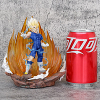 14CM Dragon Super Saiyan Vegeta IV Majiu Cartoon PVC Anime Figure Japonais Recueillir Jouet Statue DBZ Avec Lumière