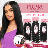 Extensions de cheveux au crochet Julianna en fibres synthétiques de protéines bio pour tresses bohèmes et boucles birmanes Miracle Knots