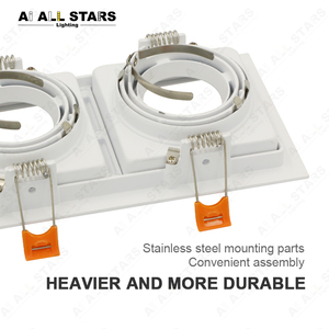 <span class=keywords><strong>Spot</strong></span> lumineux LED carré <span class=keywords><strong>encastrable</strong></span> et réglable, éclairage d'intérieur, luminaire de plafond, angle d'éclairage réglable, G5.3 MR16, GU10 - Product Image 5