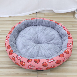 Wholesale Soft Cat <b>Bed</b> Fluffy Round <b>Bed</b> Warm <b>Comfortable</b> Soft Plush Faux Fur Pet Cat Dog <b>Bed</b> - Product Image 4