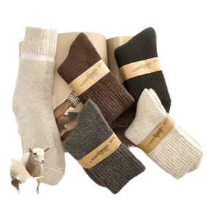 Bán Buôn Người Đàn Ông Của Mùa Đông Thể Thao Crew Vớ Mềm Ấm Biểu Tượng Tùy Chỉnh Dưới Cuff Rắn Màu Sắc Thoáng Khí Chống Vi Khuẩn Cho Mặc Giản Dị - Product Image 1