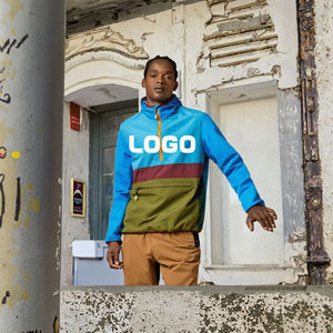 เสื้อแจ็คเก็ตผู้ชายมีฮู้ดแบบต่อผ้า สไตล์ลำลองสำหรับฤดูใบไม้ผลิ ทรงหลวม กันน้ำ กันลม เหมาะสำหรับเดินป่า รุ่นใหม่ น้ำหนักเบา ป้องกันลม - Product Image 3