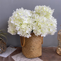 Bouquet d'hortensias artificiels, grand arrangement de fleurs en soie pour la maison, mariage, cérémonie nuptiale, centre de table, décoration