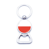 EDGE Porte-clés Décapsuleur Personnalisé Couleur Pays Style Drapeau Accessoire Sac à Main Sportif Breloque Tendance pour Femme