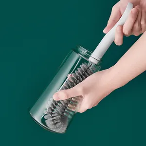 キッチン用の新しい耐久性のある柔らかいプラスチック製のディッシュボトル多機能ウォッシュクリーニングブラシ