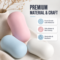 Jouet Squishy en forme de bloc, à récupération lente, en TPR, anti-stress, jouet sensoriel en forme de bloc de savon pastel pour enfants et adultes