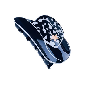 Graziosa Molletta per Capelli in Acrilico con Stampa Leopardata Retrò di Lusso Coreano, Stile Europeo Americano, per Coda di Cavallo, alla Moda, a Forma di Cappello da Cowboy, per Ragazze - Product Image 6