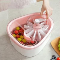 Groothandel Schudbare Fruit- en Groentemand Huishoudelijke Keukenreinigingsmachine Draaibare Draagbare Machine voor het Schudden van Druiven, Aardbeien.