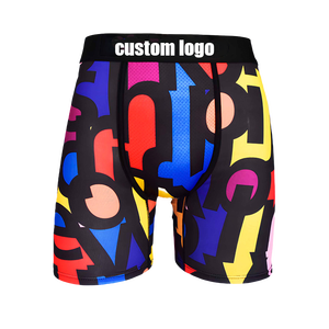 <span class=keywords><strong>Boxer</strong></span> da <span class=keywords><strong>uomo</strong></span> all'ingrosso alla moda con stampa <span class=keywords><strong>Boxer</strong></span> <span class=keywords><strong>lunghi</strong></span> Multicolor a compressione sportiva traspirante basso MOQ Custom <span class=keywords><strong>Boxer</strong></span> - Product Image 2