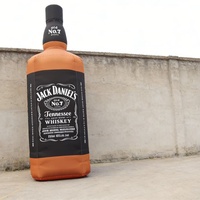 Bouteille de whisky gonflable géante personnalisée KeepFuns - Accessoire publicitaire pour événements liés à l'alcool / Décoration de promotion de bar