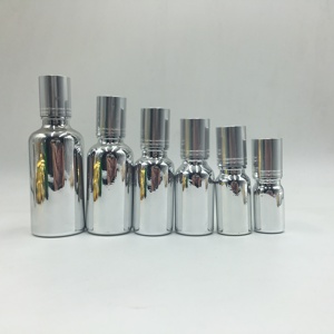 Frascos de Perfume de Vidrio con Recubrimiento Dorado/Plateado de 10ml, 20ml, 30ml, 50ml, 100ml, Botellas de Vidrio con Gotero para Aceites Esenciales - Product Image 5