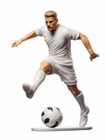 Figurines d'action personnalisées en plastique, figurines de joueurs de football en PVC, figurines de sport, jouets de stars du football, figurines d'action de football