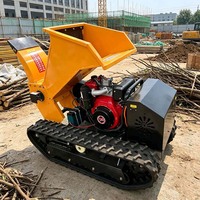 Nouveau broyeur de branches de jardin et de verger haute puissance, mobile sur chenilles, à moteur essence ou diesel