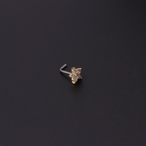 Piercing para la nariz, sin plomo, circonita, acero inoxidable - Product Image 5