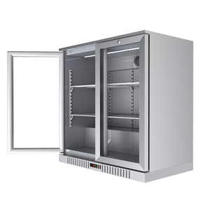 Congélateurs à portes en verre Réfrigérateur mini-bar Équipement réfrigéré commercial Refroidisseur de boissons à la bière Congélateur en verre vertical - Product Image 4