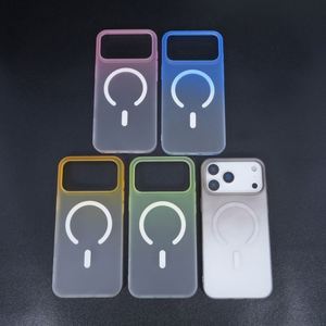 เคสโทรศัพท์แบบแม่เหล็ก ฝาหลังพีซีไล่สีแบบด้าน สำหรับ iPhone 17 Air 16 15 14 13 12 11 Plus Pro Max ป้องกันการลื่น - Product Image 1
