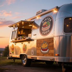 Remolque de Comida Personalizado Completo 2025, Camión de Hamburguesas con Cocina Completa, Carrito de Comida con Asador de Pollo - Product Image 6