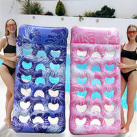 Matelas Gonflable en PVC Rose en Forme de Cœur, Qualité Supérieure, Vente Directe Usine, pour Femme, Piscine