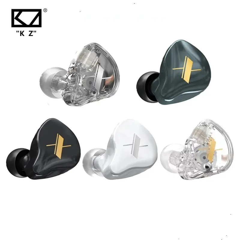 Newest KZ EDX Earphones 1 Dynamic HIFI Bass Earbuds In Ear Monitor Headphones Sport Noise Cancelling Headset