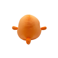 Ensemble de jouets en peluche ronds orange de style dessin animé, figurines en peluche à achat immédiat pour la vente en gros aux chaînes de magasins de proximité