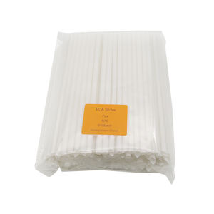 <span class=keywords><strong>Precio</strong></span> de fábrica 100% Biodegradable PLA Boba Paja Ecológico <span class=keywords><strong>Blanco</strong></span> 12mm 230mm 240mm Plano Afilado Desechable para Fiestas - Product Image 6