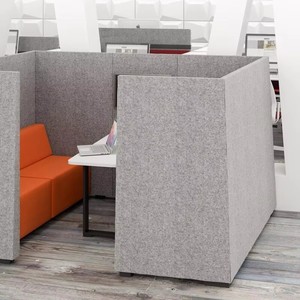 Nouvelles cloisons de bureau insonorisantes et acoustiques, écrans de séparation de bureau amovibles, design moderne - Product Image 6