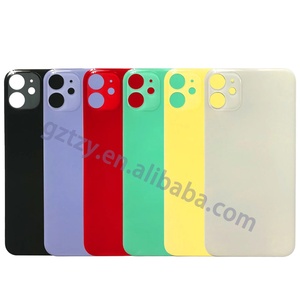 Vetro di Ricambio di Alta Qualità per Porta Posteriore <span class=keywords><strong>iPhone</strong></span> <span class=keywords><strong>11</strong></span>, Disponibile in Nero, Bianco e Rosso - Product Image 1