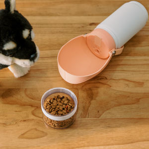 Özel paslanmaz çelik 2 in 1 köpek su şişesi evcil içme suyu şişesi farklı kapaklı çift duvar su şişesi ile SK tabanı - Product Image 4