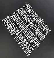 Lettres en plastique de 3/4 pouces pour cadre en chêne massif, panneau de lettres en feutre avec lettres russes, vente en gros