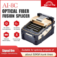 AI 8C Fiber Optik Füzyon Ekleyici 5 İnç Dokunmatik Ekran 6 Motor 6 Saniye Ekleme Süresi 5 Yıl Garanti Düşük Fiyat FTTH Projesi İçin