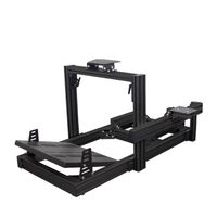 Simulador de Carreras DIY, Diseño Personalizado, Serie 6000, Asiento de Simulación de Carreras de Aluminio, Kit de Cabina de Simulación de Carreras 4080 con Movimiento