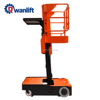 Nuevo Elevador Hidráulico Autopropulsado Wanlift para Recolección de Pedidos, Altura de Trabajo de 3m/5m, Modelo TPL50/TPL60, Mesa de 650x720mm, Shandong