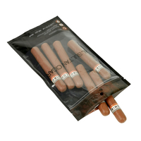 Boîte de présentation de comptoir de vente au détail de sac de Mylar PE thermoscellable à fermeture éclair personnalisable pour l'emballage de cigarillo de tabac Grabba Fronto Leaf