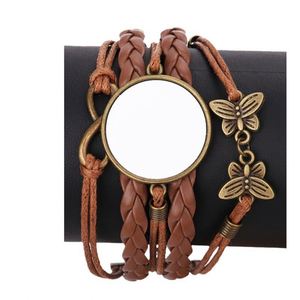 Bracelet en cuir vierge pour sublimation avec plaque en aluminium pour le bricolage - Product Image 1
