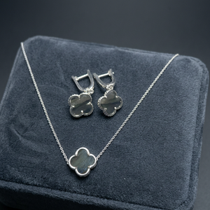 RAMAVATI GEMS 925 Sterling Silver Fine Jewelry <b>Set</b> with Laborite for Casual & Party Wear India - Product Image 3